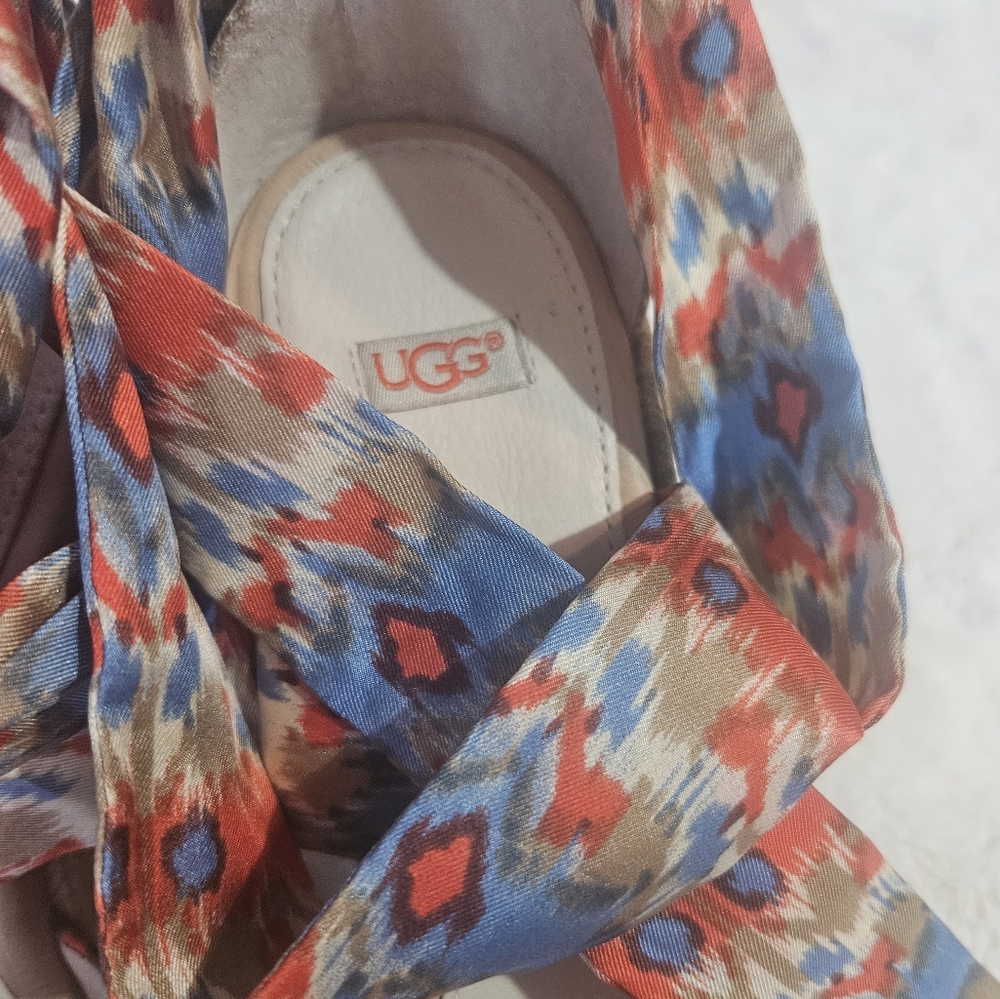 UGG Lucianna Silk Wrap Espardrille Sandals